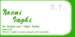 noemi vaghi business card